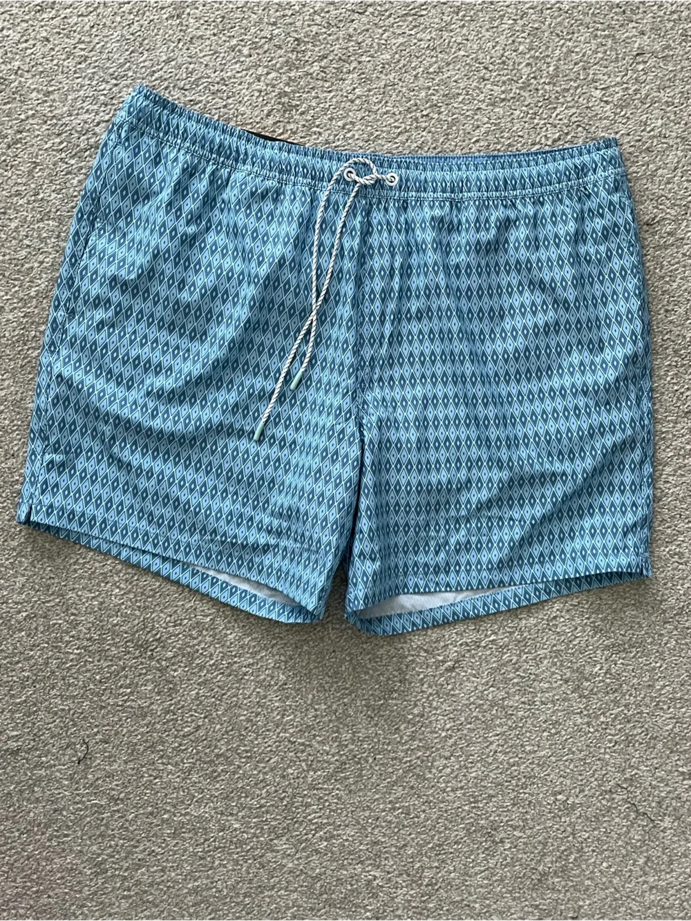 NWT Bonobos Light Blue and Black Swim Trunks Size XXL